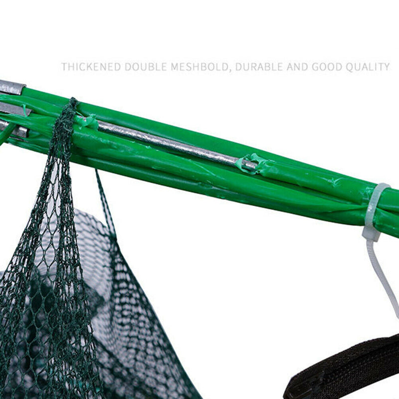 8 Sides 16 Holes Automatic Fishing Net NylonÃ‚Â Crab Fish Trap ShrimpÃ‚Â Cage (F)