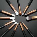 12 pcs Pro Makeup Brushes Set Foundation Powder Eyeshadow Eyeliner Lip Brus