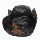 Outdoor Fishing Camping Hiking Sun Cap Round Rim Brim Men Women Hat Black M