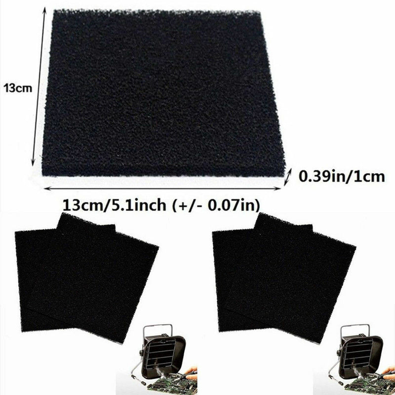 5x Universal Activated Carbon Foam Sponge Air Fume Filter Impregnated Sheet Pad