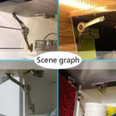 1 set Rotatable Replacement Door Cabinet Lid Support Hinge Stay FT