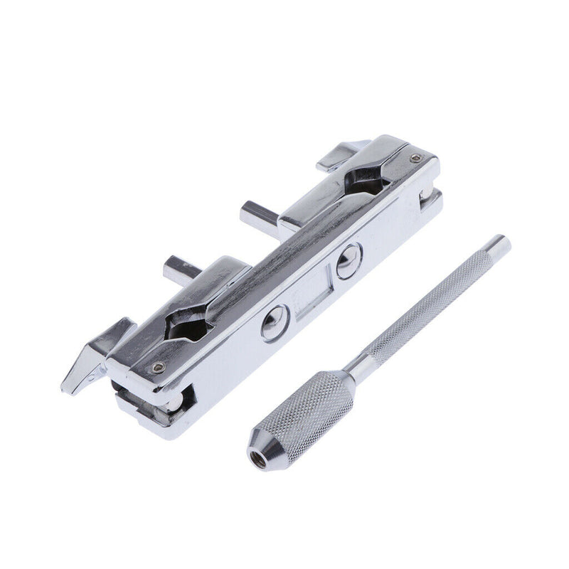 Professional Metal Cowbell Clamp Bracket Rod Set for Drummer Students Adults,