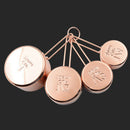 4pcs Solid Bar Kitchen Mirror Polished Baking Tool Portable Home Measuring Cup