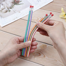 5pcs/lot Colorful magic flexible soft pencil with eraser for kids writing gift3C