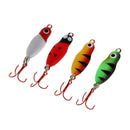 4PCS Fishing Lures Micro Hard Bait Life-Like Baits Minnow Lure with Treble Hooks
