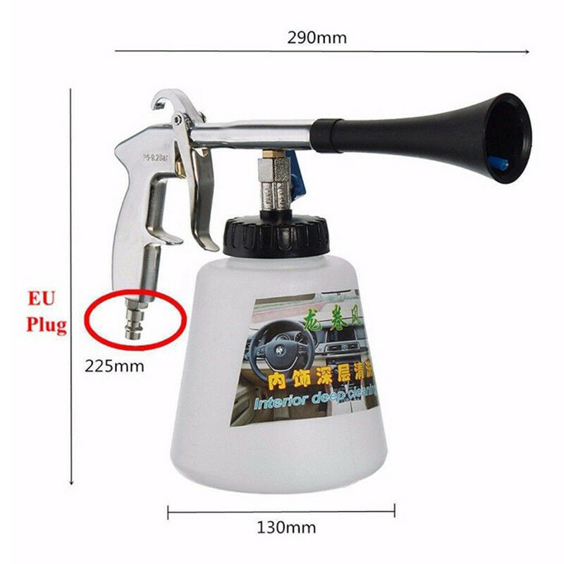 High Pressure Air Pulse Car Cleaning Gun Interior Exterior Cleaner Brush EU P BX