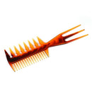 Blue Zoo Three-Sided Hair Comb Insert Hair Fork Comb Oil Slick Styling Hair