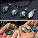 Natural Labradorite Stone Crystal Moonstone Rough Rock From Madagascar Gift F5I9