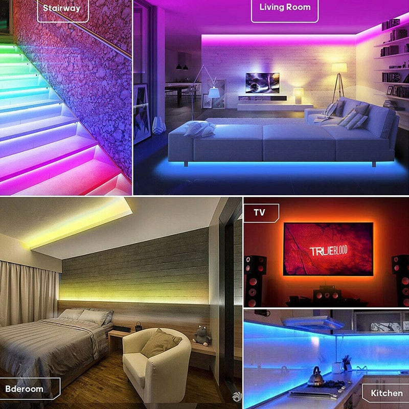 5m LED Waterproof RGB String Lamp Bluetooth Remote Control Ribbon Light