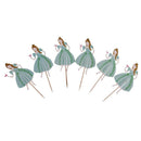 24pcs Mixed Dancing Princess Girls Cake Toppers Cupcake Picks Party Decora