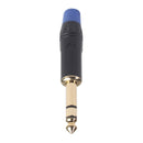 6.35 mm ABS Microphone Amplifier 6.35mm Connectors 3-Pole Stereo Audio Plugs