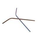 8 Pack - Stainless Steel Coloured Reusable Straws - Includes 2 Long Cleanin M4Y2