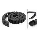 Machine Tool 1 Meter 3.3Ft Long Plastic Cable Drag Chain 15mm x 20mm Black N7M8