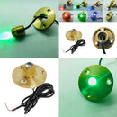 Green Led Boat Plug Light Garboard Brass Drain 50 mm Marine Underwater Fish