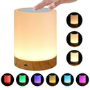 1* Rechargeable Warm White Night Lights Nightlight Touch Bedside Table Z2L6