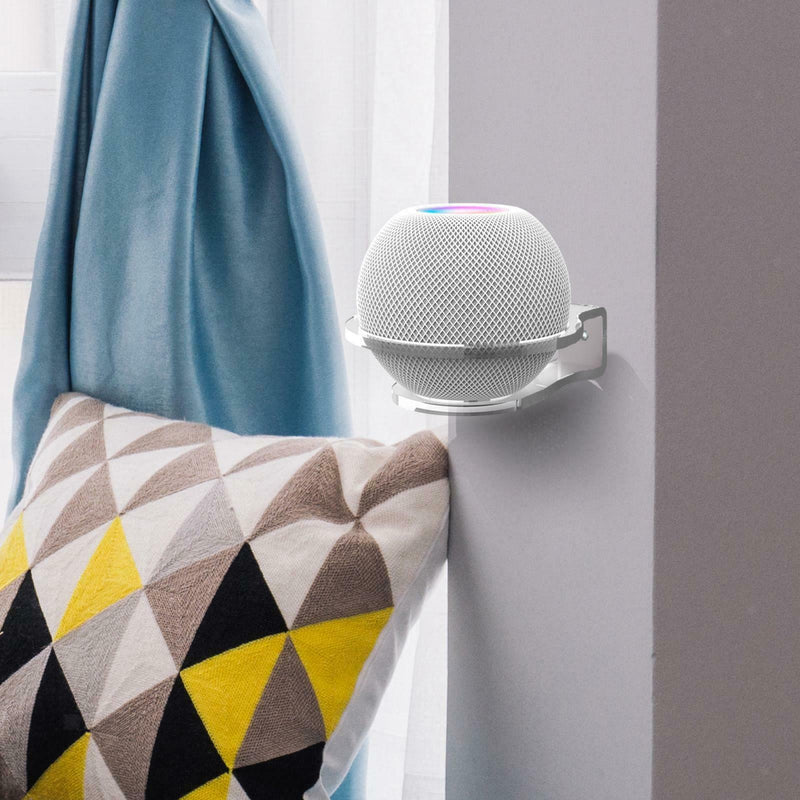 Set of 2 Plastic Durable Wall Shelf Holder for Home Pod Mini Speaker Shelf