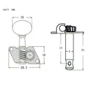 Folk Guitar Accessory Tuning Peg Tuners Locking Key for Acoustic Guitar 3R3L