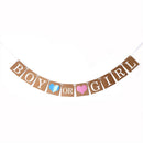 Boy Or Girl Baby Shower Party Hanging Garland Gender Reveal Bunting Banner 3C