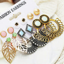 6Pairs/Set Leaf Flower Ear Studs Earrings Drop Dangle Earrings Jewelry Gift FT