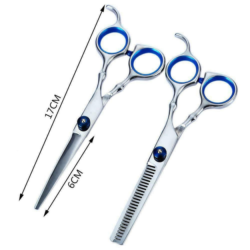 4Pcs Professional Hair Cutting+Thinning Scissors Barber Shears Hairdressing V3F9