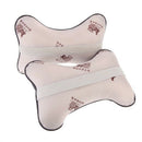 Acrylic Leather Car Auto Seat Cover Head Neck Rest Cushion Headrest Pillow