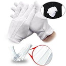 1 Pair Mens White Formal Gloves Tuxedo Honor Guard Parade Santa Inspectio New