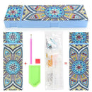 DIY Mandala Special Shaped Diamond Painting 2 Grids Students Pencil Box