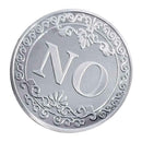 Commemorative Coin Floral YES NO Letter Collection Arts Souvenir Gadge Gifts