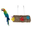 Parrot Tunnel Hammock Swing Toys Natural Straw Hamster Guinea Pig Exercise Tube