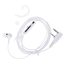 2-Wire Earphone Earpiece PTT for Kenwood Wouxun Linton Walkie Talkie White