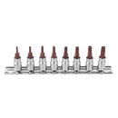 8pcs Socket Set Torx Star Repair Drive Bit Sturdy Maintenance T8-T40 Practical