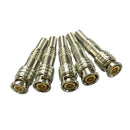 5pcs BNC Male Plug for RG59 Coaxial Cable CCTV Copper Solderless Connector