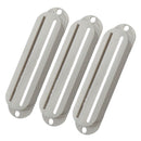 Set of 3 Guitar Pickup Cover Dual Rail Protector for ST TL Guitar Part White