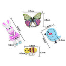 50X Mixed DIY Wooden Popular Scrapbooking Buttons Cartoon Sewing Animal Craf FT