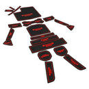Non-Slip Gate Slot Mats Latex Door Pad Cup Mat for Jeep Wrangler Jl 2018 20