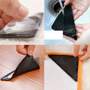 4Pcs/Set Silicone Bath Carpet Pad Anti-Slip Table Door Stick Floor Mat Rugs
