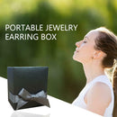 Earrings Storage Box Bracelet Necklace Ring Bow Ribbon Jewelry Organizer A
