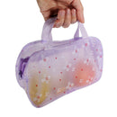 Portable Zipper Makeup Cosmetic Toiletries Purse Travel Bath Wash Hand Bag  R2U9