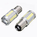 2x 12V BA15D P21W 1157 33SMD LED Car Backup Reverse Head Light CANBUS Bulb