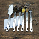 Stainless Steel Measuring Cups & Spoons Heavy Duty 6 pcs set New Use