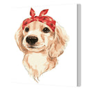 Headband Dog Oil Painting By Numbers Canvas Paint Art Pictures Home Decor A