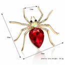 Fashion Alloy Spider Crystal Brooch for Women's Dresses or Womens Clothing