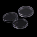10Pcs 18mm plastic round applied clear cases coin storage capsules holder  Ew