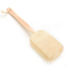 Natural Sisal Handle Body Back Brush Shower Sponge Scrub Bath Scrubber BX