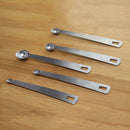 5pcs/Set Stainless Steel Measuring Cup Coffee Tea Measuring Spoons Scoop  uwrr
