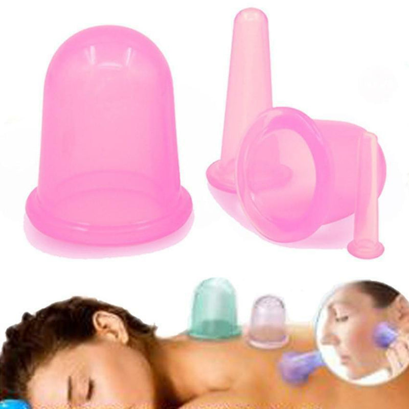 4pcs Full Body Massager Helper Anti Cellulite Vacuum care Silicone Cupping Cups