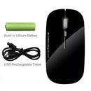 Laptop Ultra-thin 2.4G Wireless Mouse With Rechargeable Battery