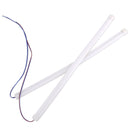 2pcs 30CM LED Amber Car DRL Daytime Running Light Strip Flexible Soft Tube Lamp