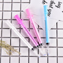 1x Syringe Pen Stationery Ballpoint  Automatic Refillable Ballpen Bullet 38mm LJ