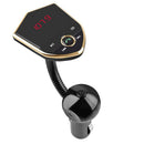 Car Bluetooth Hands-free FM Transmitter MP3 Music Player Dual USB Charger A